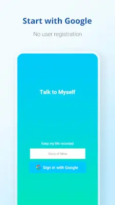 Talk to Myself android App screenshot 0